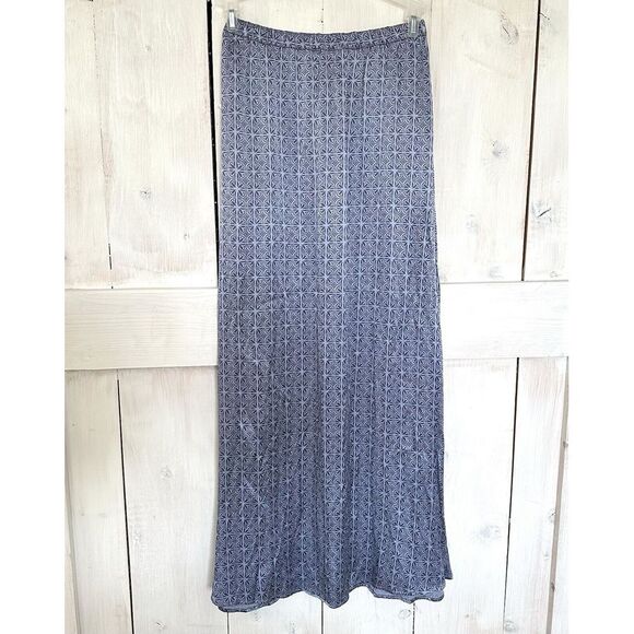 Splendid Ellen Crinkle Maxi Skirt Blue Satin‎ Pockets NEW WITH TAGS Size XS - Picture 7 of 12